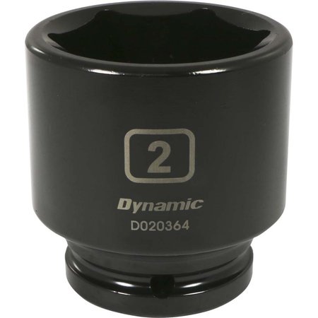 DYNAMIC Tools 3/4" Drive 6 Point SAE, 2" Standard Length, Impact Socket D020364